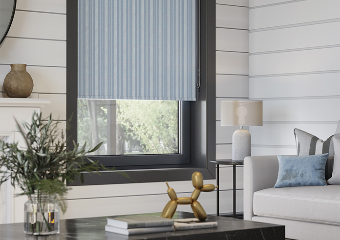 Form Striped, Windswept Blue - Twist&Fit Roller Blind - Image 5
